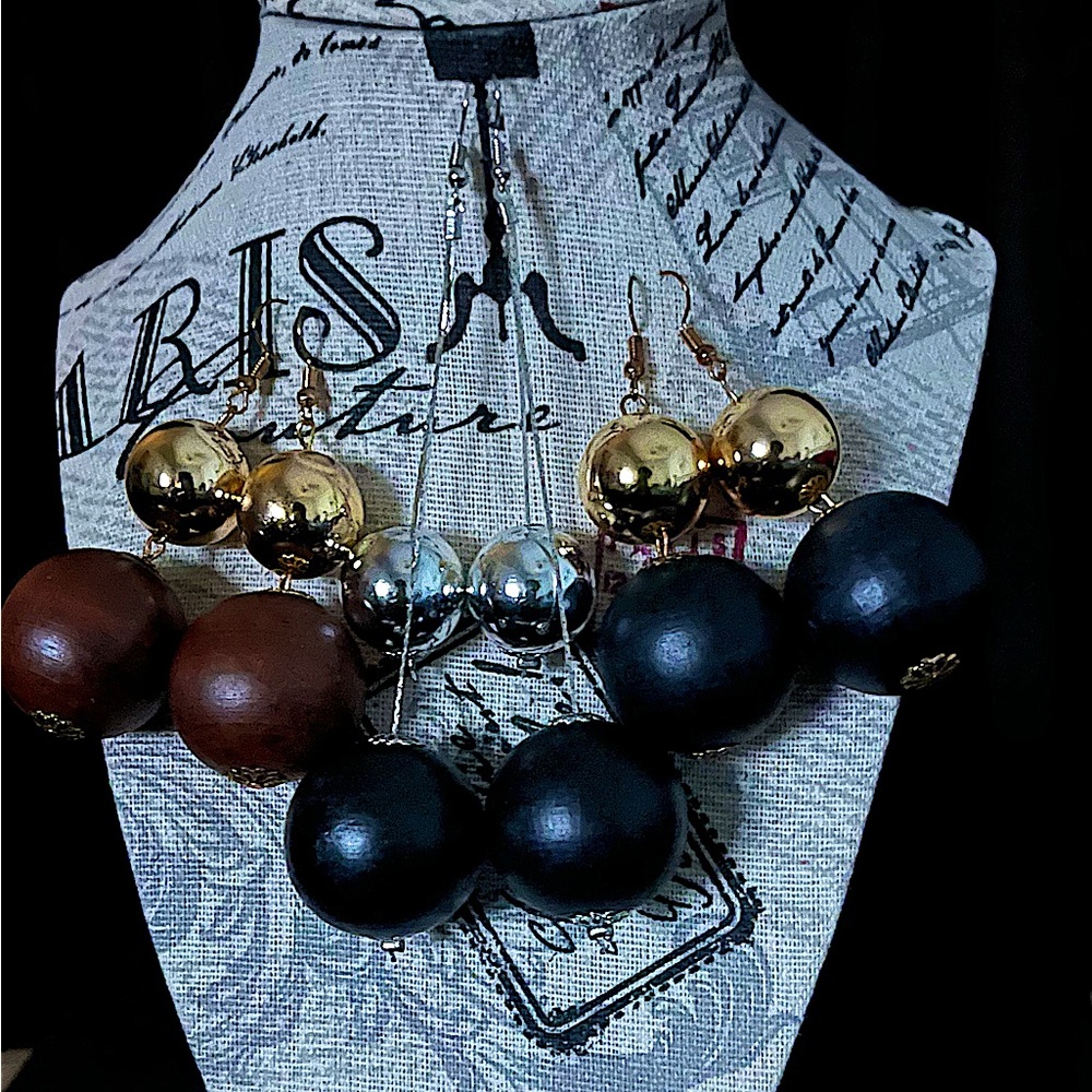 Earrings “3” pair. Bohemian Vintage